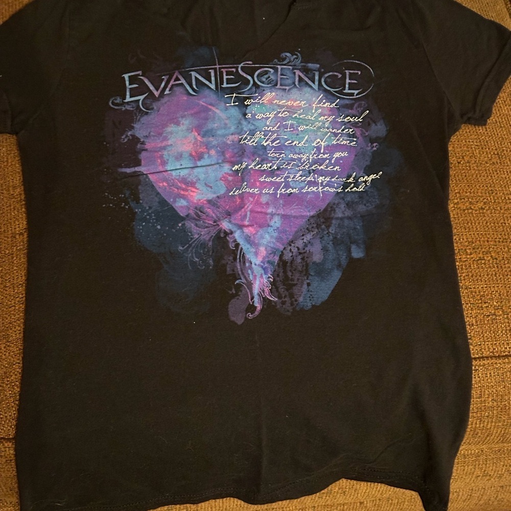 Evanescence Black Graphic T-Shirt